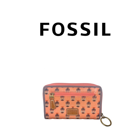 Fossil Handbags - Fossil Owl Print Zip Around Wallet